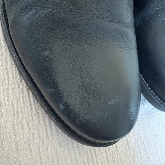 Mr. Bs Black Leather Lace-Up Boots 12 Made in Romania Butter Soft OldMoney - Picture 5 of 11